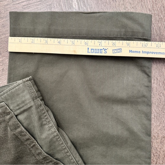 GAP High Rise Chino Wide Leg Chino Pants Button Fly Velvet Utility Pockets Sz 14 - Picture 11 of 11